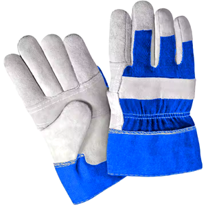 Puño de seguridad de cuero de vaca reforzado de alta calidad, 11 oz de espesor, guantes de calor de abrasión de protección Personal de alta resistencia - Product Image 3