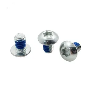 Customized Sizes Zinc Coating Steel Torx Button Socket Head Nylon Patched Machine Screw Anti Loosening Screws For Electronics