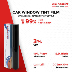 Roadpower cao cấp cửa sổ phim SPT loạt 76cm * 30m siêu đen với UV chặn và tăng cường sự riêng tư hoàn hảo cho xe ô tô - Product Image 5