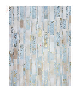 Vente chaude de tapis brodés indiens faits à la main de qualité supérieure tapis en cuir pour salon et salle à manger tapis et ensembles - Product Image 1