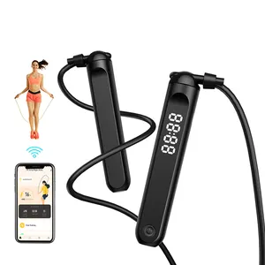 Exercise Fitness Calorie Cordless Smart Jump Rope Smart Skipping Rope With Digital Counter App