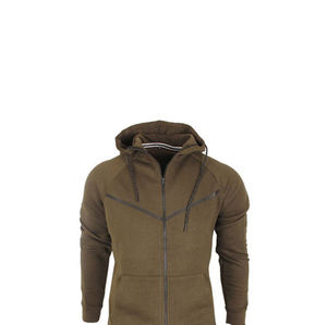 Chándal para hombre con cremallera, conjunto de 2 piezas con capucha, traje para correr, chándal de lana tecnológica, chaqueta con logotipo personalizado, chándales para hombre - Product Image 6