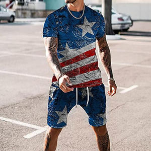 Country Flag เสื้อยืดคอกลมแขนสั้น,ชุดแทร็กสูทซัมเมอร์ลุคลำลองชุดฝึกซ้อมเสื้อ2022โลโก้ออกแบบเอง - Product Image 5