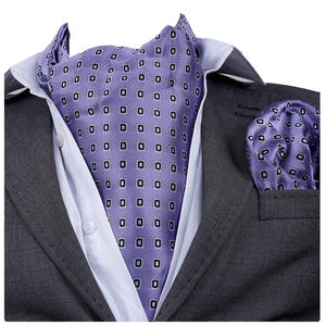 Exve - Juego de Accesorios Formales para Hombre con Estampado Floral Exclusivo, Corbata, Pañuelo de Bolsillo, Caja de Regalo, 100% Poliéster - Product Image 3