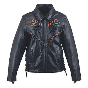 HMB-0292D VESTES EN CUIR FEMME MOTO ROSE MANTEAUX MODE VINTAGE BIKER VENTE EN GROS MANTEAU VÊTEMENTS - Product Image 5