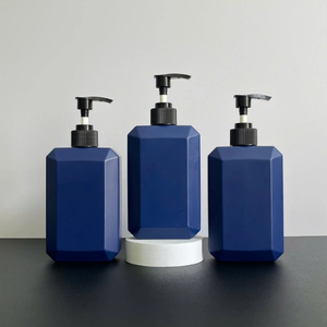 Bouteille de gel douche HDPE vide pour le corps Bouteilles en plastique transparent de forme ronde carrée Bouteille de shampooing avec bouchon à vis ou autre bouchon - Product Image 4