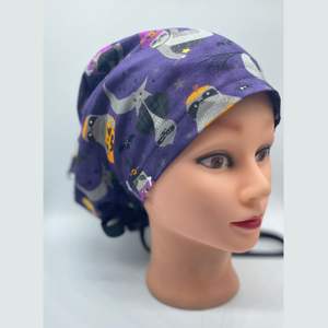 Gorra de fregado con lazo en la espalda de alta calidad, impresión personalizada, precio al por mayor, sombreros OEM, gorras de fregado médico dentales elásticas ajustables, sombrero - Product Image 1