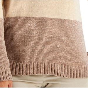 เสื้อสเวตเตอร์ไหมพรมลายบล็อกสี รุ่นลูซี่ สำหรับผู้หญิง ยี่ห้อคาร์นสกอตต์ สีน้ำตาล ไซส์ Petite-Medium สไตล์ลำลอง สำหรับฤดูใบไม้ร่วง - Product Image 3