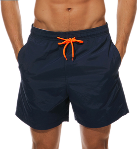 Pantalones cortos deportivos informales antisalpicaduras estilo hoja de loto transpirables, logotipo personalizado, pantalones cortos de nailon de secado rápido para hombre 100%, envío DDP - Product Image 1