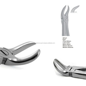 Forceps d'extraction dentaire manuel ergonomique World Precision Surgical WPS-87 Fig 87 pour molaires inférieures, en acier inoxydable chirurgical - Product Image 6