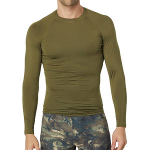 Venta directa de fábrica MMA Camisa Rashguard de manga larga Tela de nailon personalizada con impresión sublimada Diseñe su propio logotipo - Product Image 1