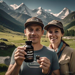 Capsules de Shilajit de l'Himalaya séchées au soleil organiques d'acide fulvique naturel pur 100% de marque privée, paquet de 30 pièces sans danger pour les femmes enceintes - Product Image 2