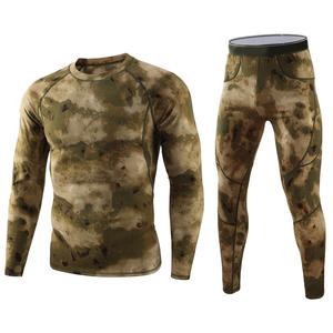 Sous-vêtements thermiques de sport de plein air, vêtements de cyclisme pour hommes, combinaison de sport en velours camouflage, combinaison de remise en forme physique - Product Image 3