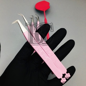 Meilleures ventes : Miroirs pour extensions de cils en acier inoxydable durable, pinces rose vif, miroir à cils, personnalisable avec logo, miroir en vison - Product Image 5