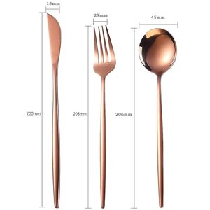 Professional Kitchen Cutlery Set High Quality 3pcs Cooking Utensil Set Stainless Steel Mirrored Flatware Cooking Tools - Product Image 3