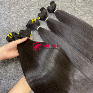 Os droit brut faisceaux soyeux vague droite toutes couleurs toutes tailles pleine cuticule alignée vietnamien humain Super Double dessiné - Product Image 3