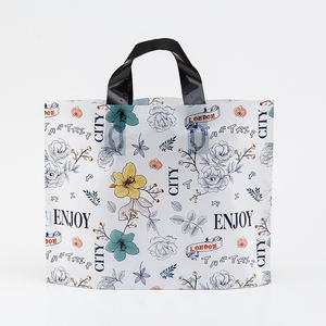 Vente en gros de sac à vêtements à gousset latéral personnalisé avec logo imprimé poignée de boucle souple colorée et fermeture de boucle pour l'emballage des vêtements - Product Image 5