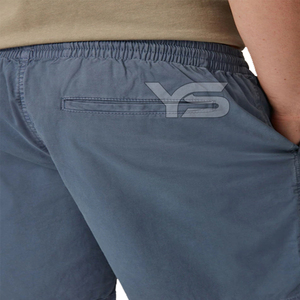 Pantalones Cortos Deportivos de Algodón para Hombre, Diseño Moderno con Patrón Sólido, Transpirables, de Secado Rápido, Cómodos, Estilo Casual Activo - Product Image 3