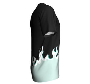 Maillot de football en polyester 100 % sublimé, à séchage rapide, antibactérien, col en V, streetwear, surdimensionné, style américain, vente en gros - Product Image 3