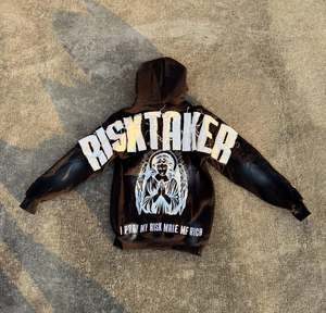 2025 Nueva Sudadera con capucha transpirable con cremallera 450GSM de peso pesado de 100% algodón personalizado con serigrafía y parche de socorro. - Product Image 3