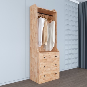 Moderno Armario Convertible de Madera de Caucho de 1.4m, Modelo TQA68034, Mueble de Dormitorio Plegable y Desmontable para el Hogar y Apartamentos - Product Image 4