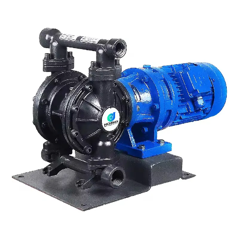 HICHWAN DBY3S-15G 산업용 물 펌프 슬러리 용 휴대용 전기 주철 다이어프램 펌프