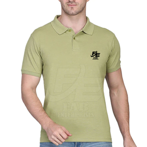 Precio de fábrica 100% algodón de secado rápido para hombres para Polos bordado personalizado patrón sólido camisetas de punto promoción y ropa informal - Product Image 3