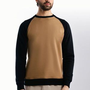 Sweat-shirt en molleton 100% coton sur mesure, vente en gros OEM |   Sweat à capuche pour homme, col rond, hiver, décontracté, streetwear, uni, 300 GSM - Product Image 1
