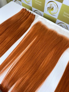 ผมต่อผม Remy บริสุทธิ์แบบเวียดนามขนาด13x4ปิด HD 100% สองเท่าผมมนุษย์บริสุทธิ์แบบไม่ผ่านกระบวนการผมธรรมชาติเป็นลอน - Product Image 2