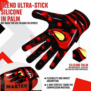 Guantes de Fútbol Americano de Diseño Personalizado para Adultos y Niños, Agarre Adherente y Ajuste Flexible - Product Image 5