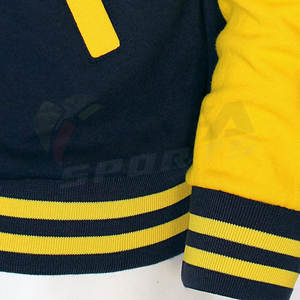 Chaqueta Bomber de invierno de alta calidad para hombre, bordado personalizado, acolchado, relleno de algodón de nailon, transpirable, de gran tamaño, Varsity MA1 Stand - Product Image 3