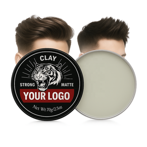 Nhà Máy Bán Không Có Nhãn Tỏa Sáng Miễn Phí Công Thức Nước Hòa Tan Mens Tóc Sáp Tóc Đất Sét Matt Pomade - Product Image 1