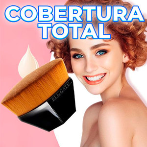 แปรงแต่งหน้าแบบแบนสำหรับรองพื้นชนิดน้ำ ด้ามไม้ ขนแปรงสังเคราะห์คุณภาพนุ่ม แปรงเดี่ยวสำหรับคอนทัวร์ใบหน้า - Product Image 6