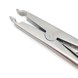 Abrazaderas de toalla Backhaus de acero alemán de alta calidad, pinzas dentales manuales, Clip quirúrgico curvo recto - Product Image 2