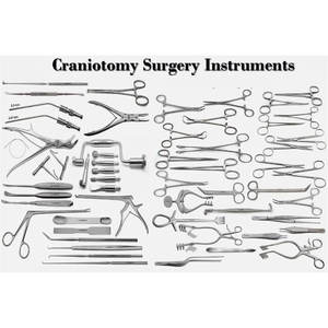 Ensemble de craniotomie de 56 pièces, ensemble de craniotomie de base, ensemble de neurochirurgie HAUTE QULITÉ - Product Image 1