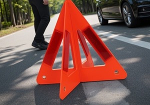 Triangolo di Emergenza Riflettente Pieghevole Approvato DOT per Guasti Stradali <span class=keywords><strong>Auto</strong></span> - Product Image 1