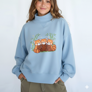 Women Mockneck Sweatshirt High Quality OEM ODM Service Soft Fabric Casual Winter Wear Fashion <b>Top</b> - Product Image 1