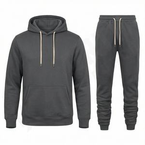 Conjunto Deportivo de Sudadera con Capucha y Pantalones para Hombre, Diseño Personalizable, Material Transpirable, Estilo Casual de Invierno, para Gimnasio, Atletismo, Correr y Trotar - Product Image 1