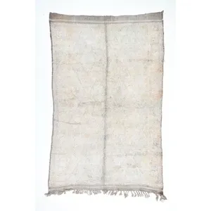 Tapis Vintage Marocain Fait Main Style Boho Kilim Motif Abstrait Haute Qualité Polyester Soie Bambou pour Chambre à Coucher Salon pour Adolescents - Product Image 1