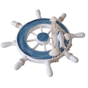 Cenicero de Madera Náutico de Alta Calidad con Forma de Timón de Barco para Colgar, con Logotipo Personalizado, Decoración de Oficina - Product Image 6