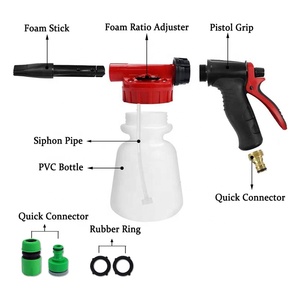 Pistolet à mousse réglable pour voiture, pulvérisateur de shampooing, pour savon, <span class=keywords><strong>arrosage</strong></span> de la maison, gel d'<span class=keywords><strong>arrosage</strong></span>, Kit de buse - Product Image 2