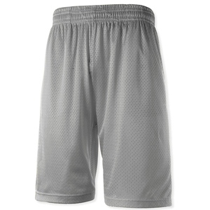 Pantalones cortos de malla de poliéster con estampado 3D OEM al por mayor, logotipo personalizado bordado, color sólido, informales, para hombre, gimnasio, correr, logotipo personalizado no tejido - Product Image 3