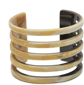 Joyería de cuerno de búfalo natural brazalete de cuerno brazalete puramente hecho a mano Estilo Vintage diseñador joyería de moda - Product Image 1