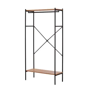 Modernes Wohnzimmer Schlafzimmer möbel, Metall Eisen Display Regal Rack Kleider schrank freistehender Schrank