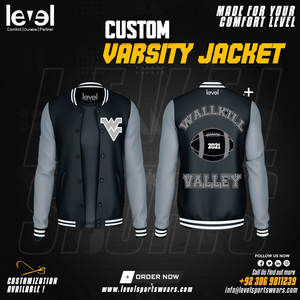 Chaqueta universitaria de alta calidad de fabricante para hombre, chaqueta universitaria de béisbol con mangas de cuero de chenilla bordadas, chaqueta universitaria con letras personalizadas - Product Image 4