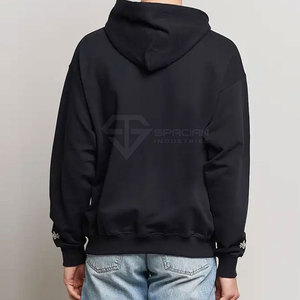 Sweats à capuche brodés pour hommes en grande quantité sur mesure pour l'hiver, en polaire, service OEM, dernier style de sweats à capuche brodés - Product Image 3