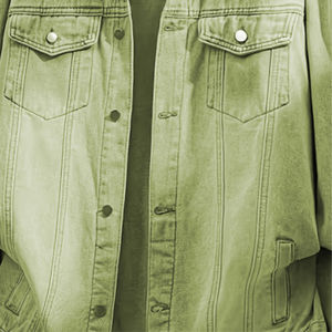Nouvelle qualité de qualité supérieure fabricant personnalisé style vintage et vente en gros nouvelle veste en jean denim jaune au design court - Product Image 4