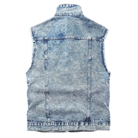 Camisa de Franela sin Mangas para Hombre, Estilo Desgastado, Lavado Intenso, con Botones Frontales, Estilo Urbano, para Combinar en Capas, Casual, Tallas Grandes, Patrón a Cuadros, Corte Regular
