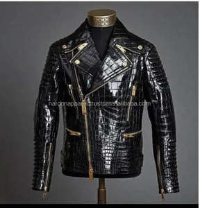 Chaqueta Bomber de Cuero Cortavientos para Hombre Nardon Apparel, Personalizada, de Alta Calidad, para Exteriores, con Forro de Algodón Transpirable para Otoño - Product Image 2