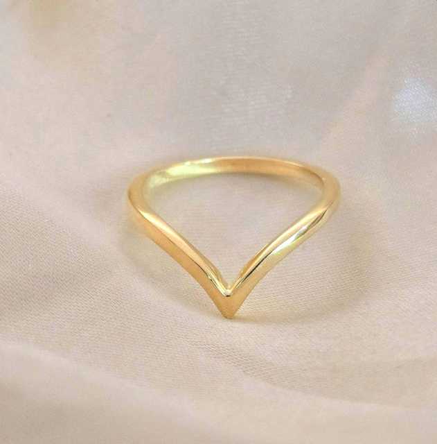 Chevron V Design Ring IGI Certified Sterling Silver Stylish Fashion Jewelry for Women Daily Wear Wedding Party Engagement Gift